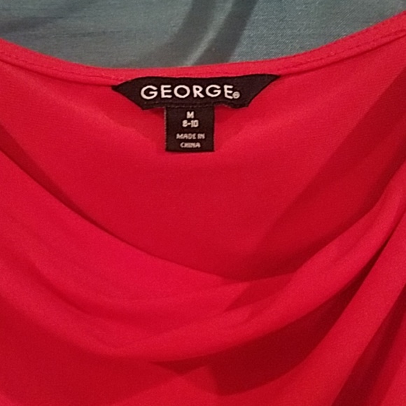 Med womens sleeveless red-orange George brand top - Picture 7 of 9